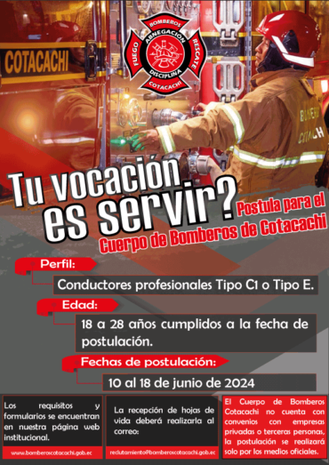 CONVOCATORIA AL PROCESO DE SELECCIÓN DE CONDUCTORES PROFESIONALES